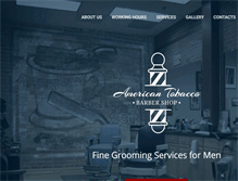 Tablet Screenshot of americantobaccobarbershop.com